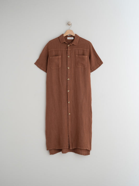 VESTIDO CAMISERO LINO