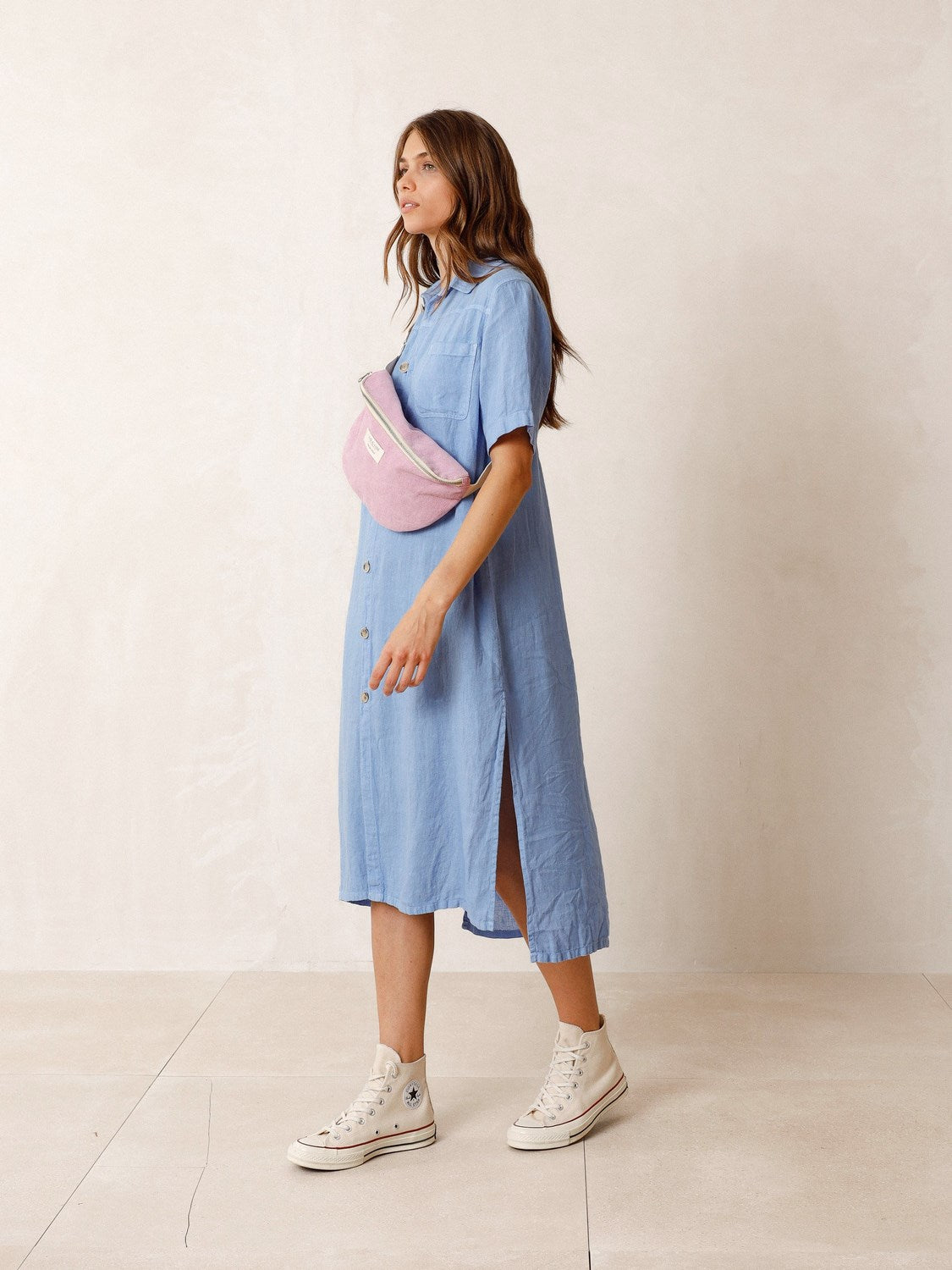VESTIDO CAMISERO LINO