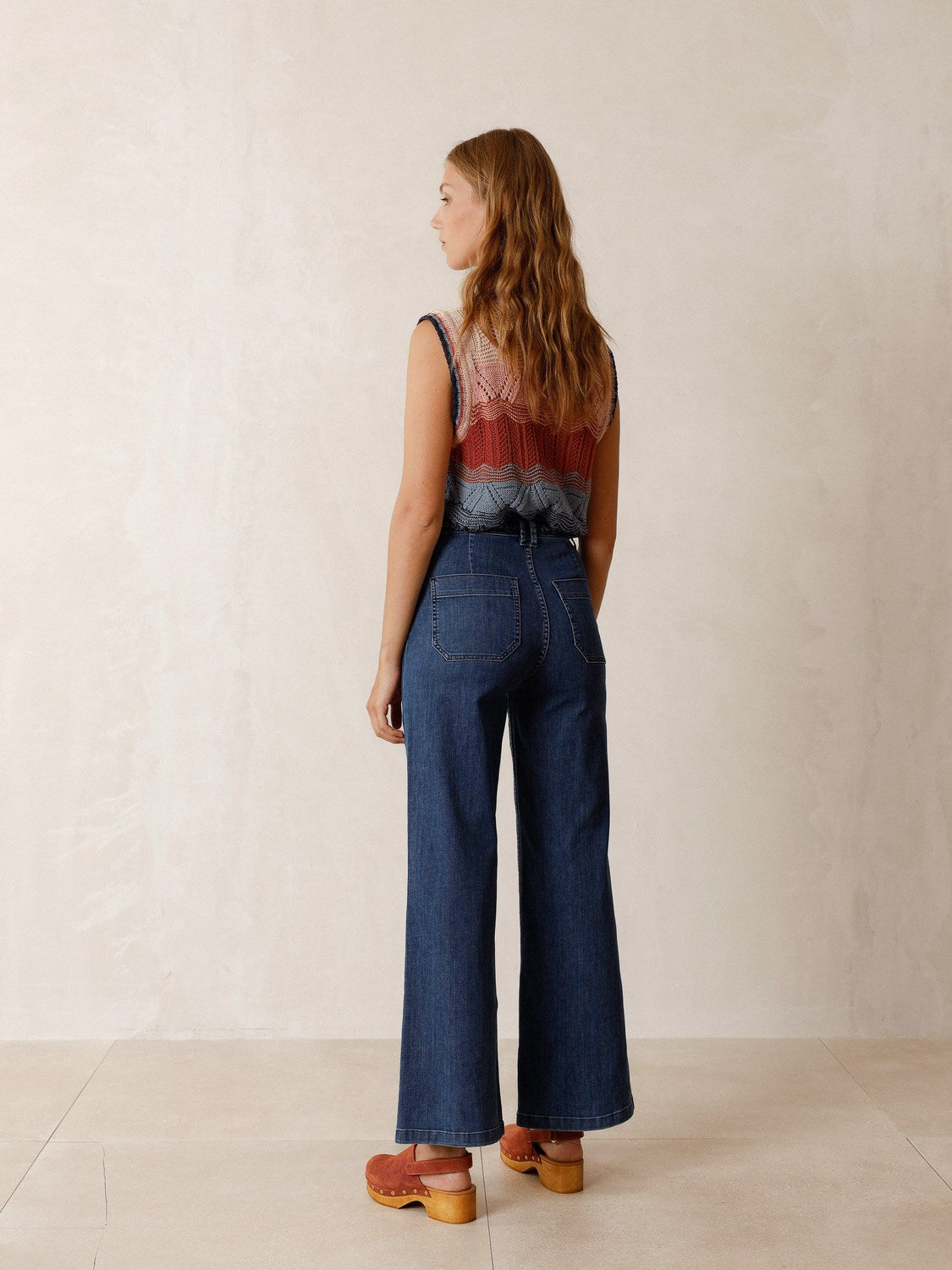 BRAIDED DENIM PANTS