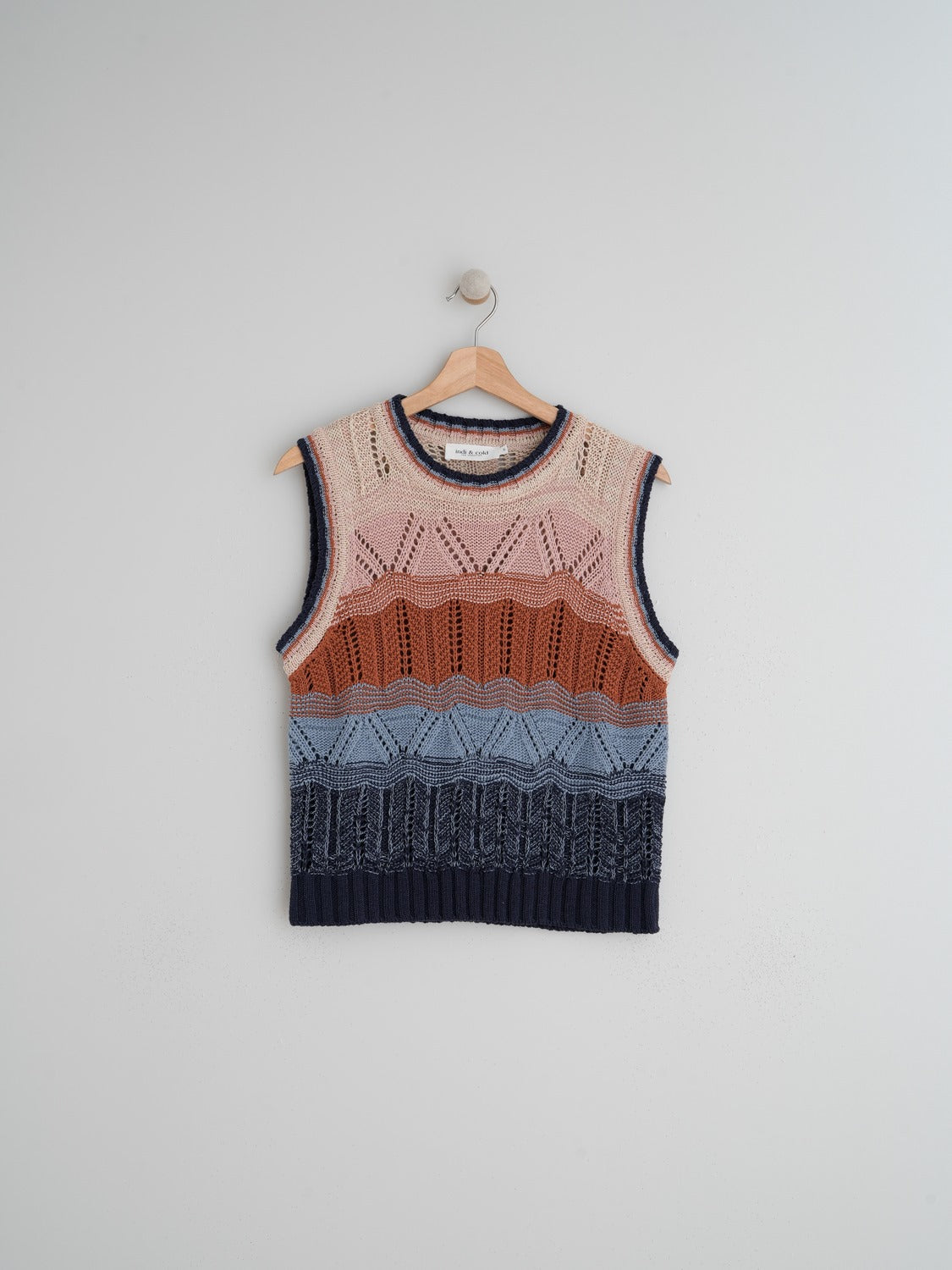 GILET CROCHET MULTICOLORE