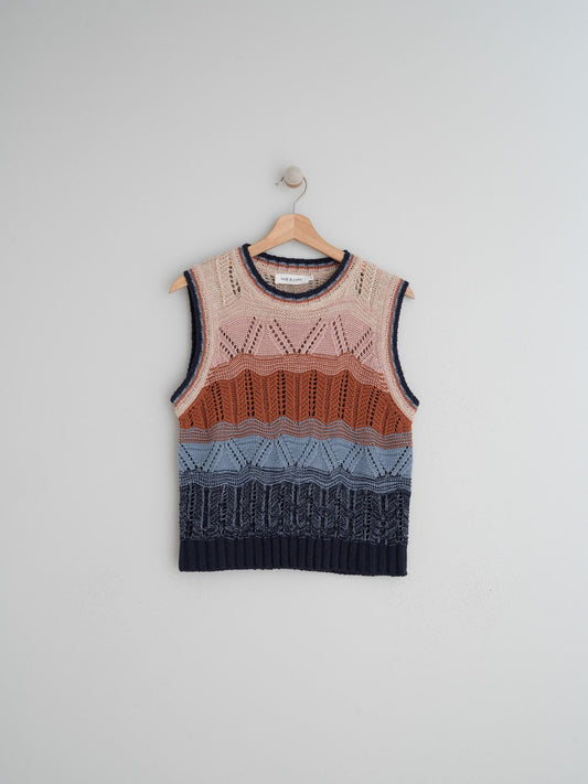 GILET CROCHET MULTICOLORE