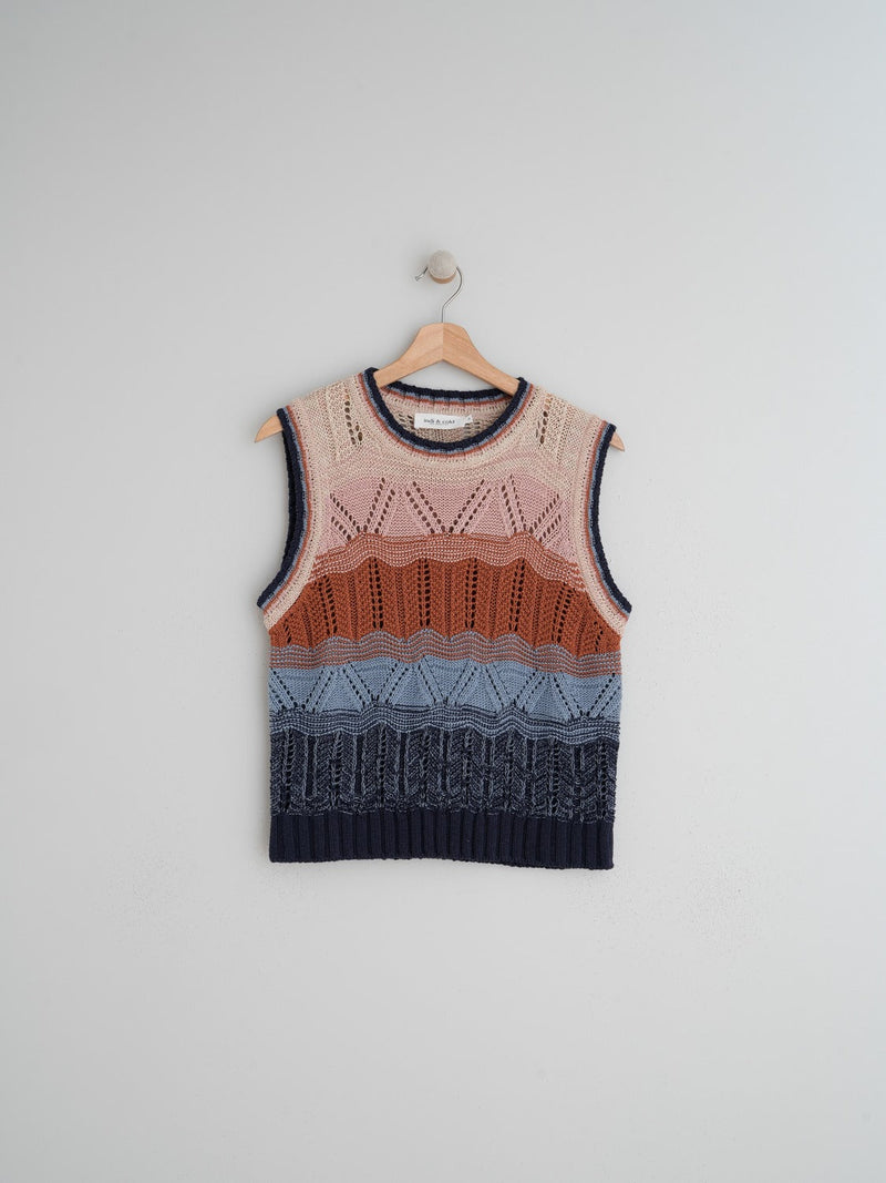 GILET CROCHET MULTICOLORE