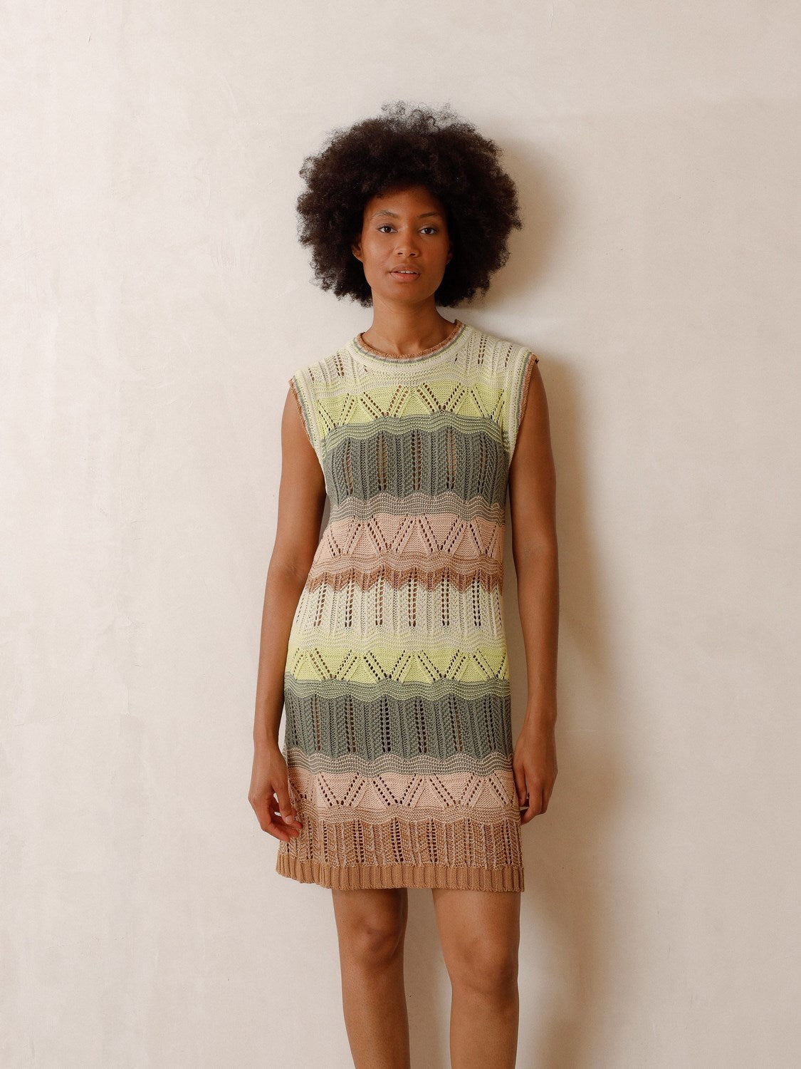 VESTIDO CROCHETTE MULTICOLOR