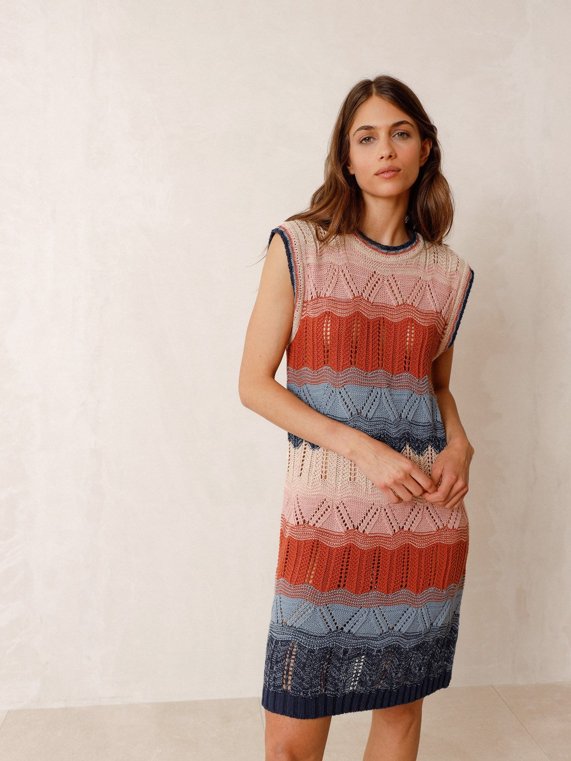 VESTIDO CROCHETTE MULTICOLOR