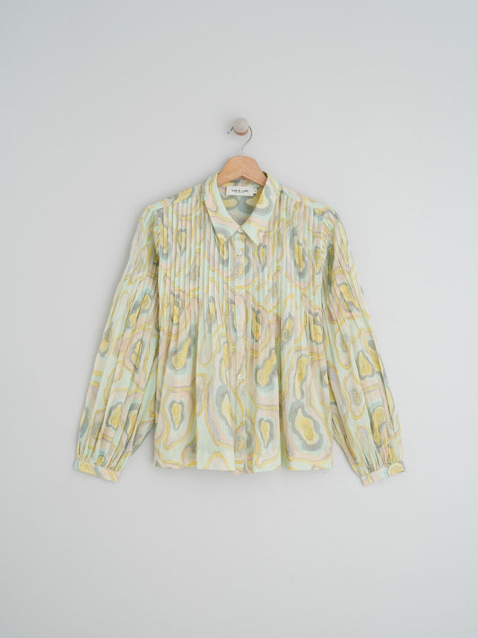 CHEMISE PLITS GEODES
