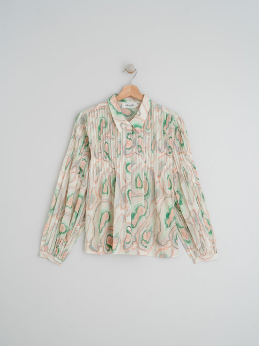 CHEMISE PLITS GEODES