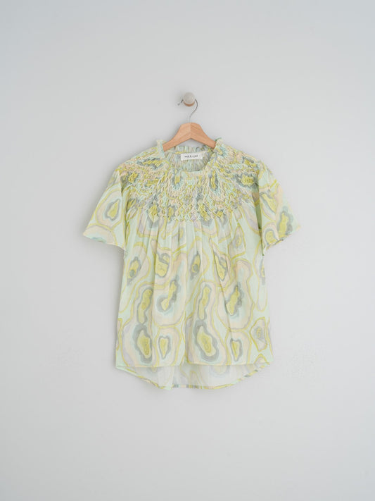 GEODES PRINT BLOUSE