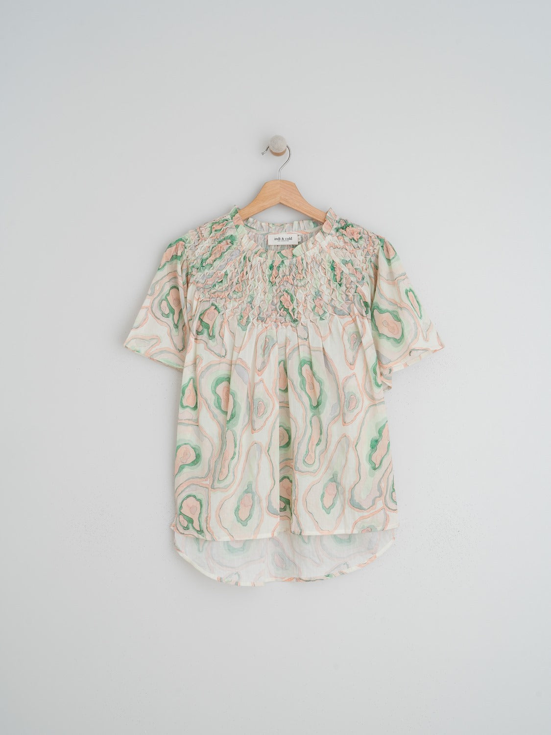 GEODES PRINT BLOUSE