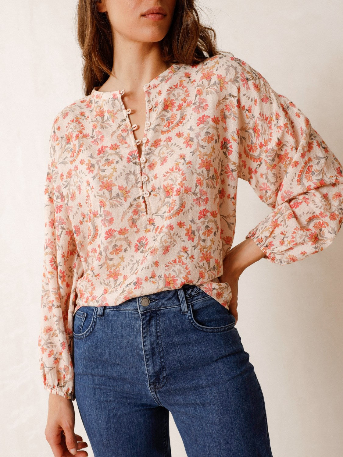BLOUSE FLUIDE MULTICOLORE