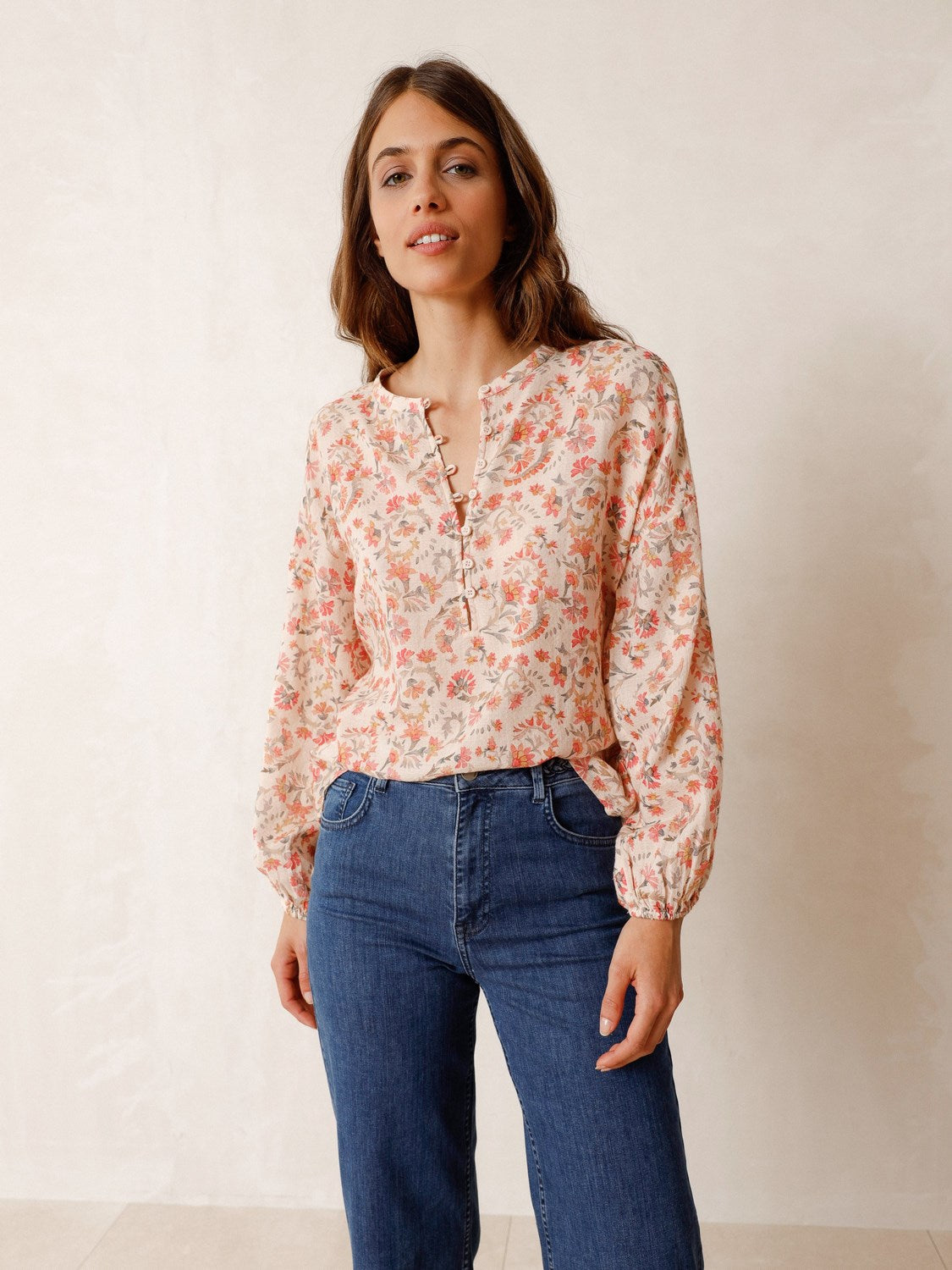 BLOUSE FLUIDE MULTICOLORE