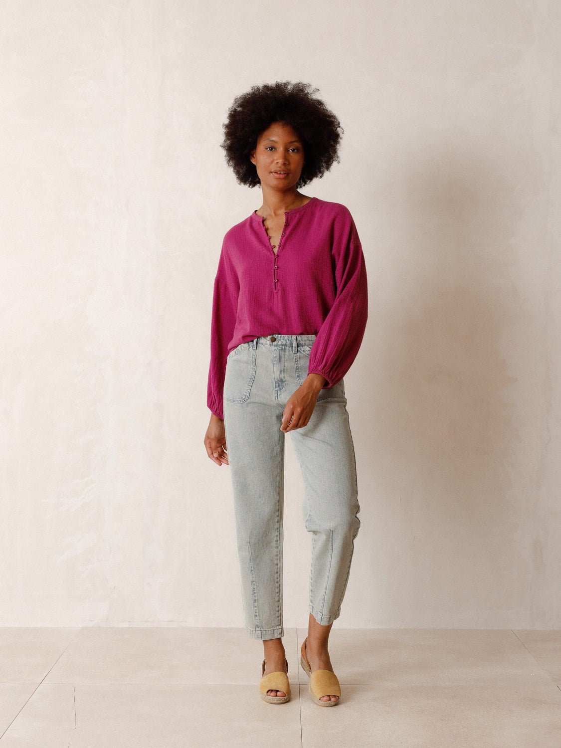 BLOUSE À MANCHES FLUIDES
