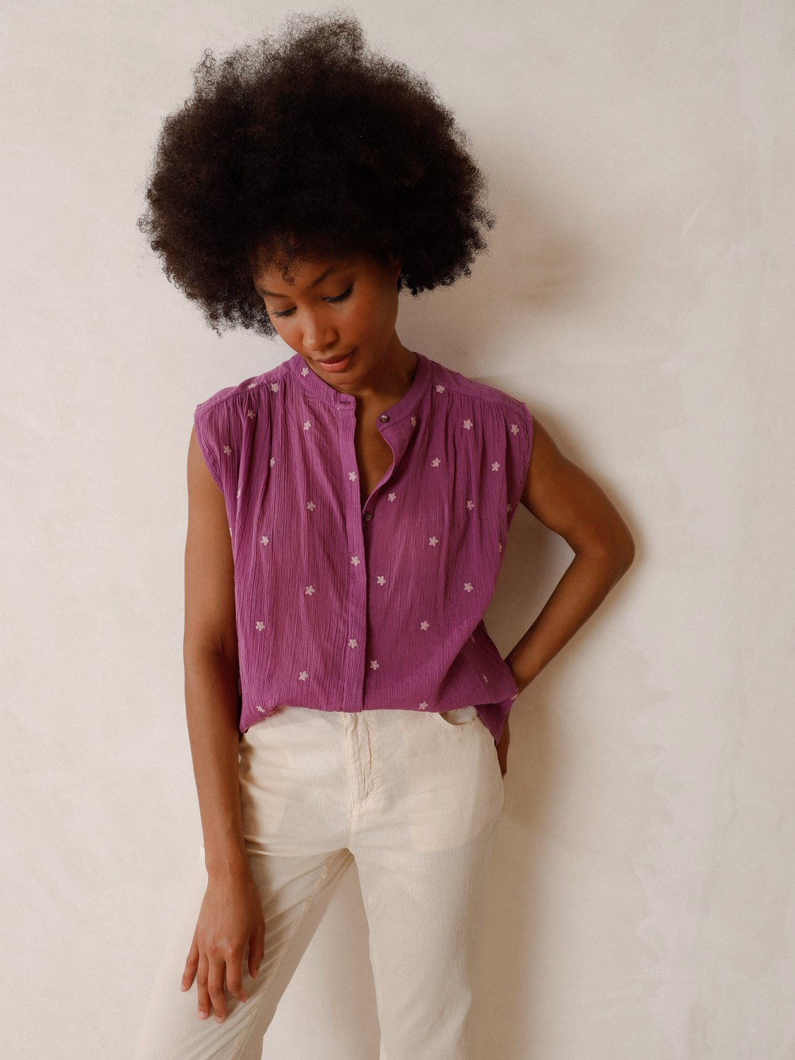 CAMISA GASA CREPADA
