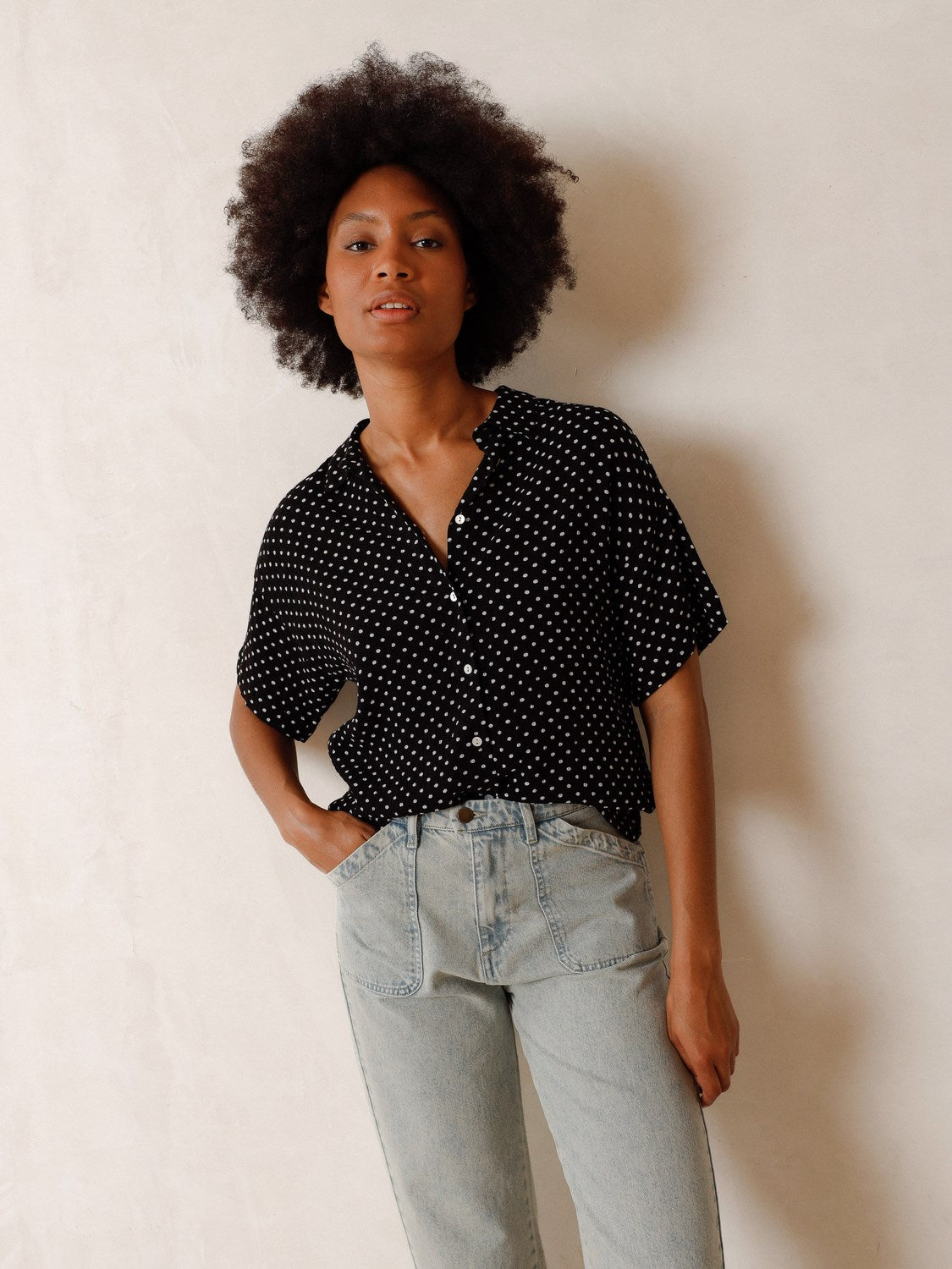 MIA TWO-TONE SHIRT