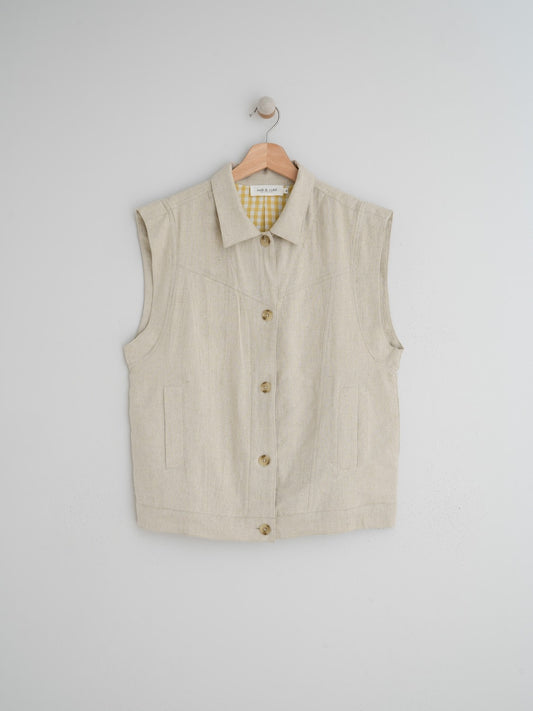 RUSTIC LINEN VEST