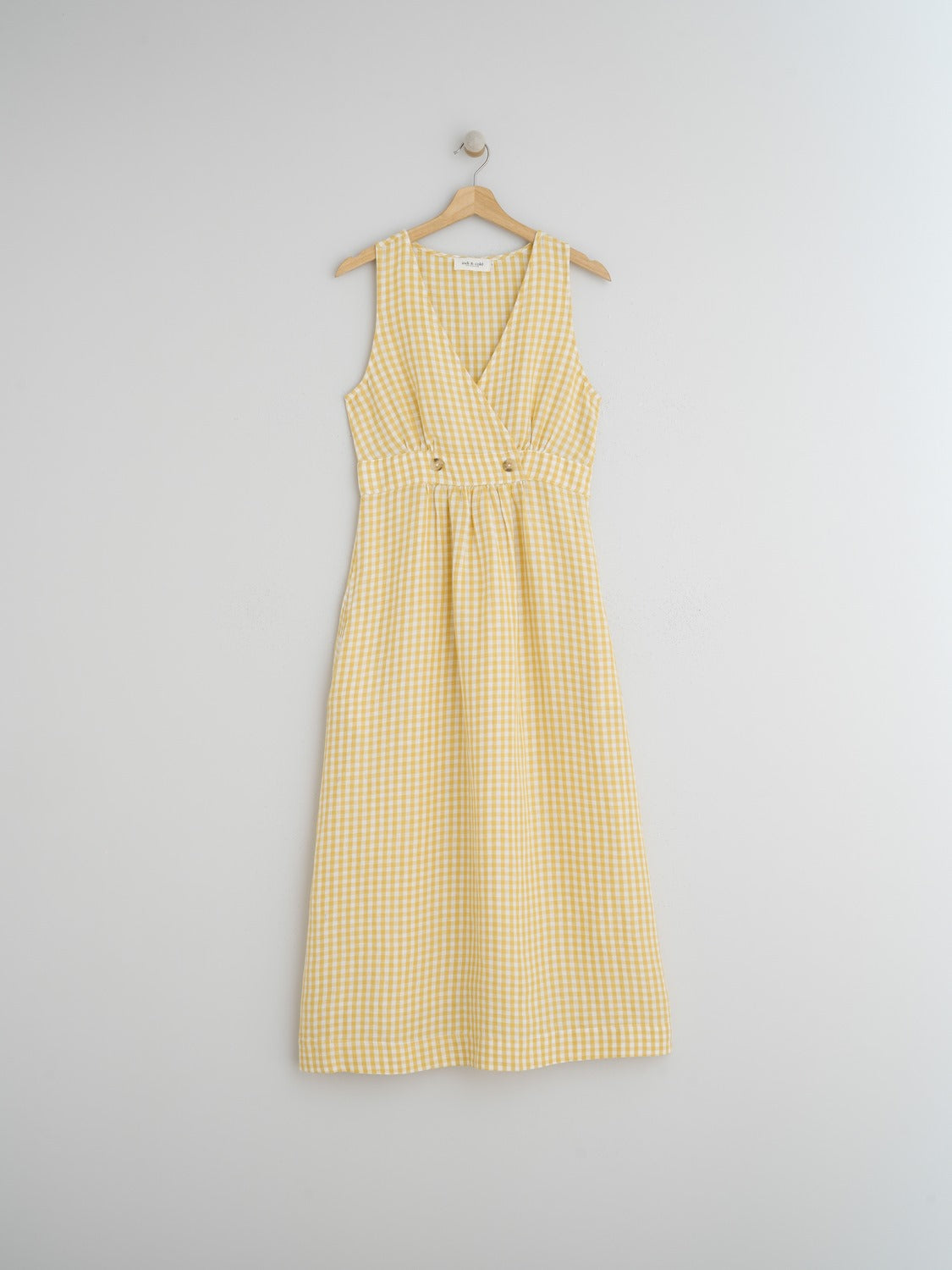 VESTIDO CRUZADO LINO