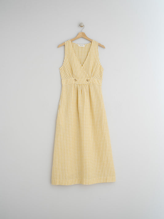 VESTIDO CRUZADO LINO