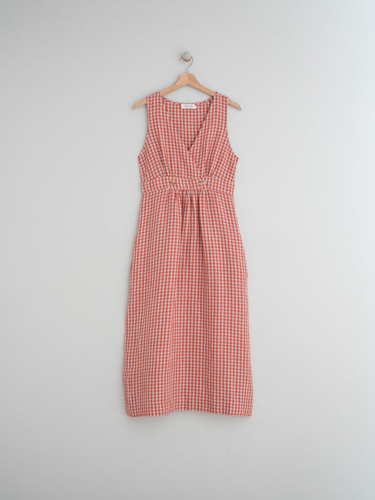 VESTIDO CRUZADO LINO