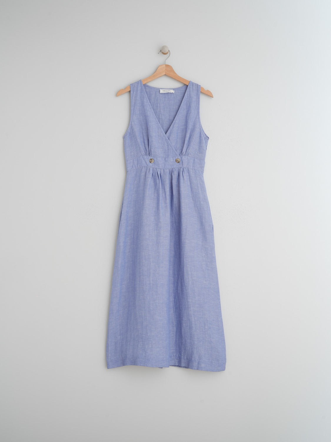 VESTIDO CRUZADO LINO