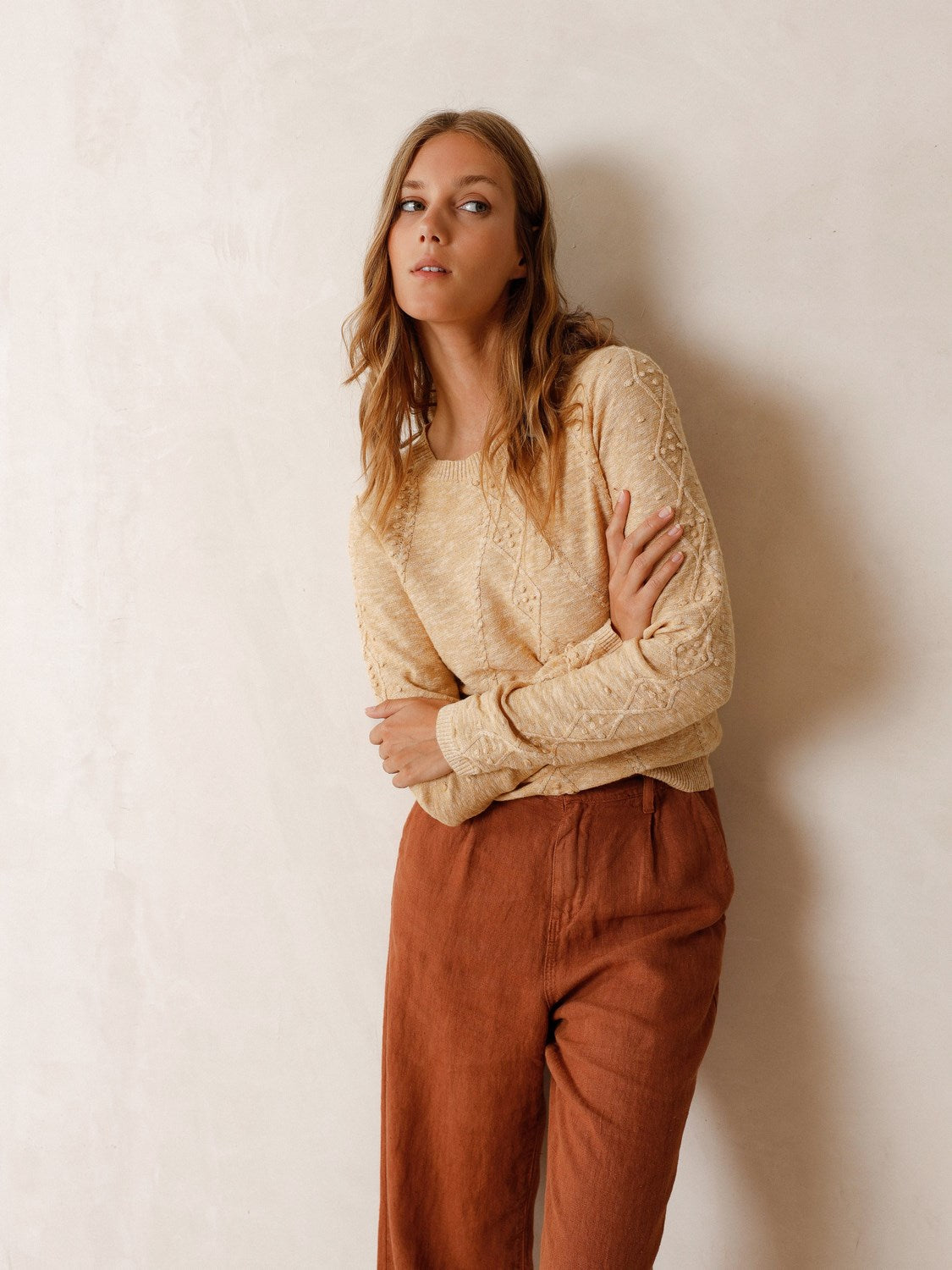 PULL EN MAILLE MÉLANGE