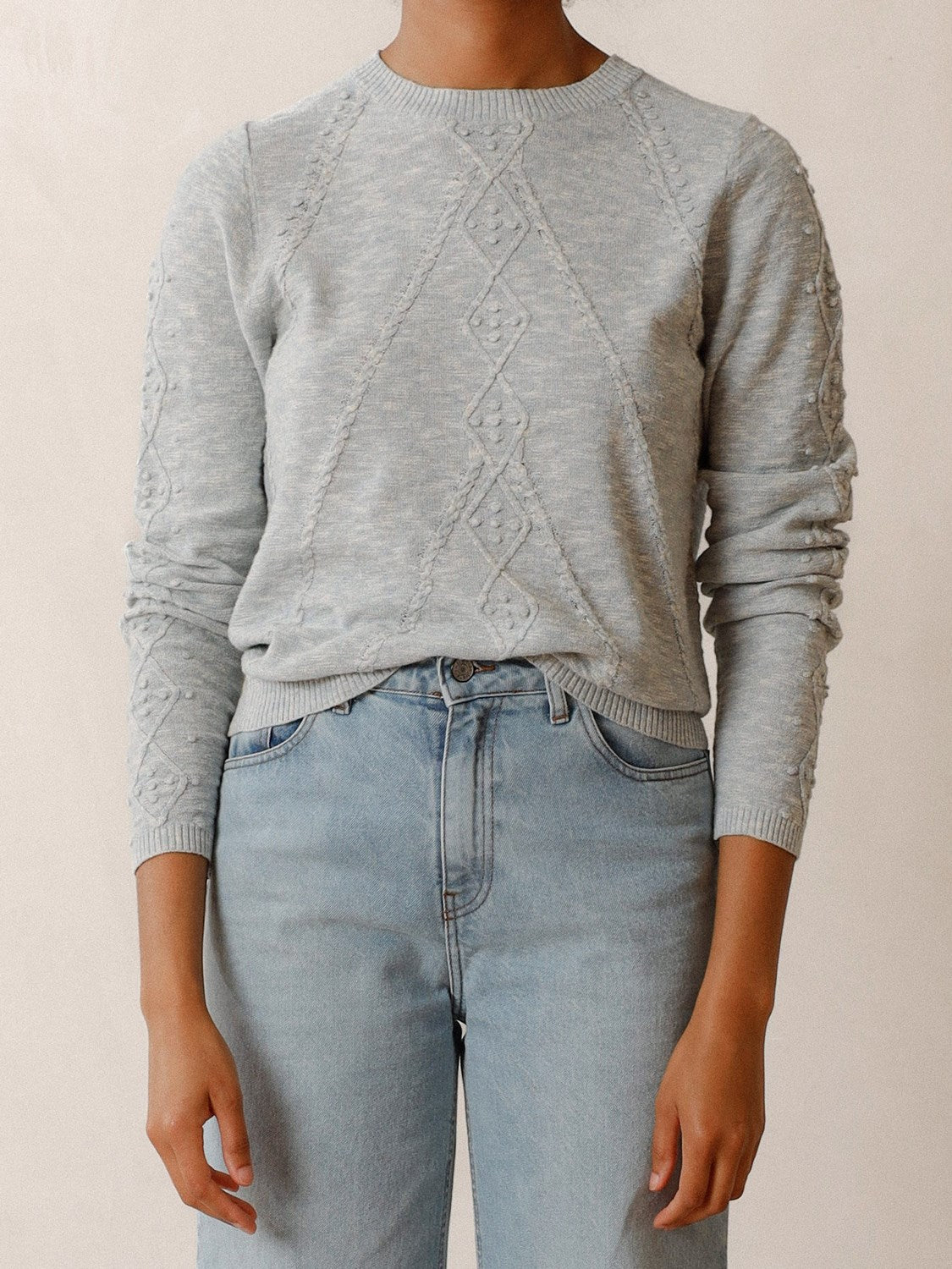 PULL EN MAILLE MÉLANGE
