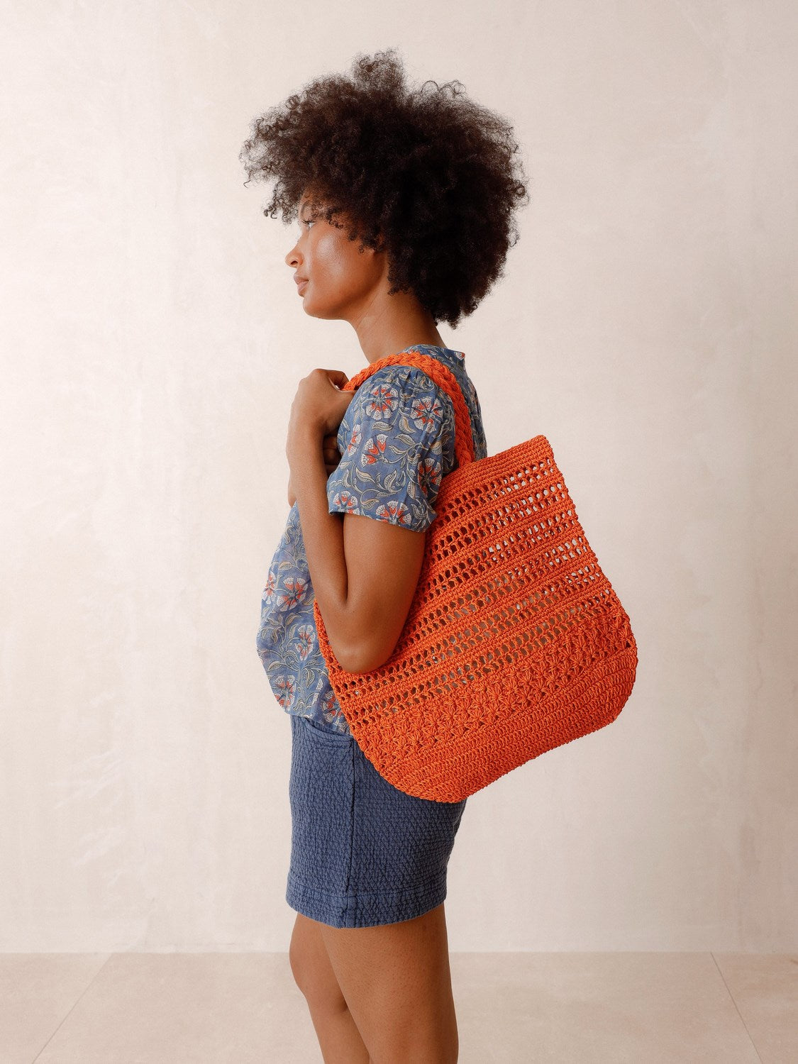 SAC EN RAPHIA FLUO