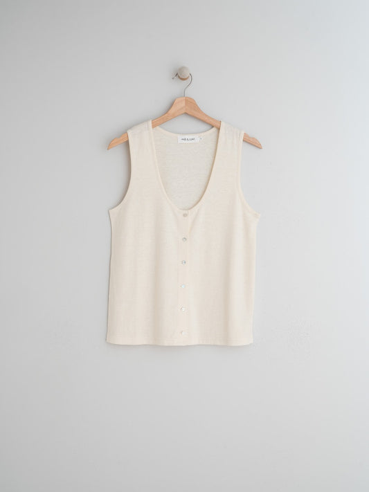 T-SHIRT À BRETELLES EN CHANVRE
