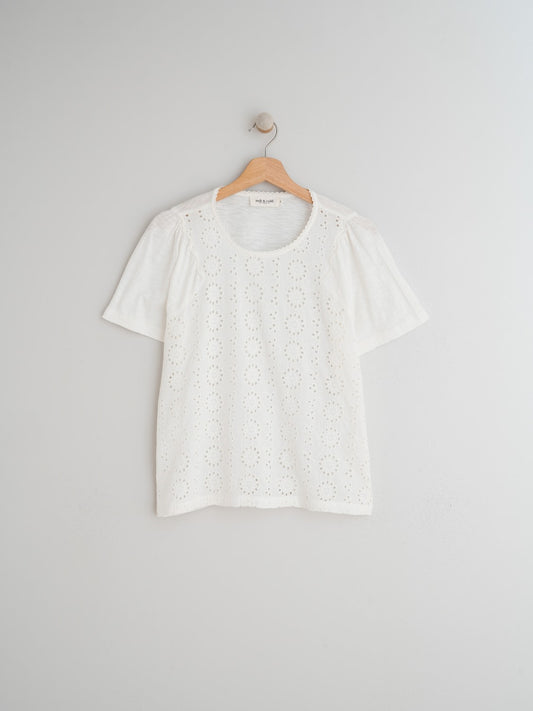 CAMISETA CORTA COMBINADA
