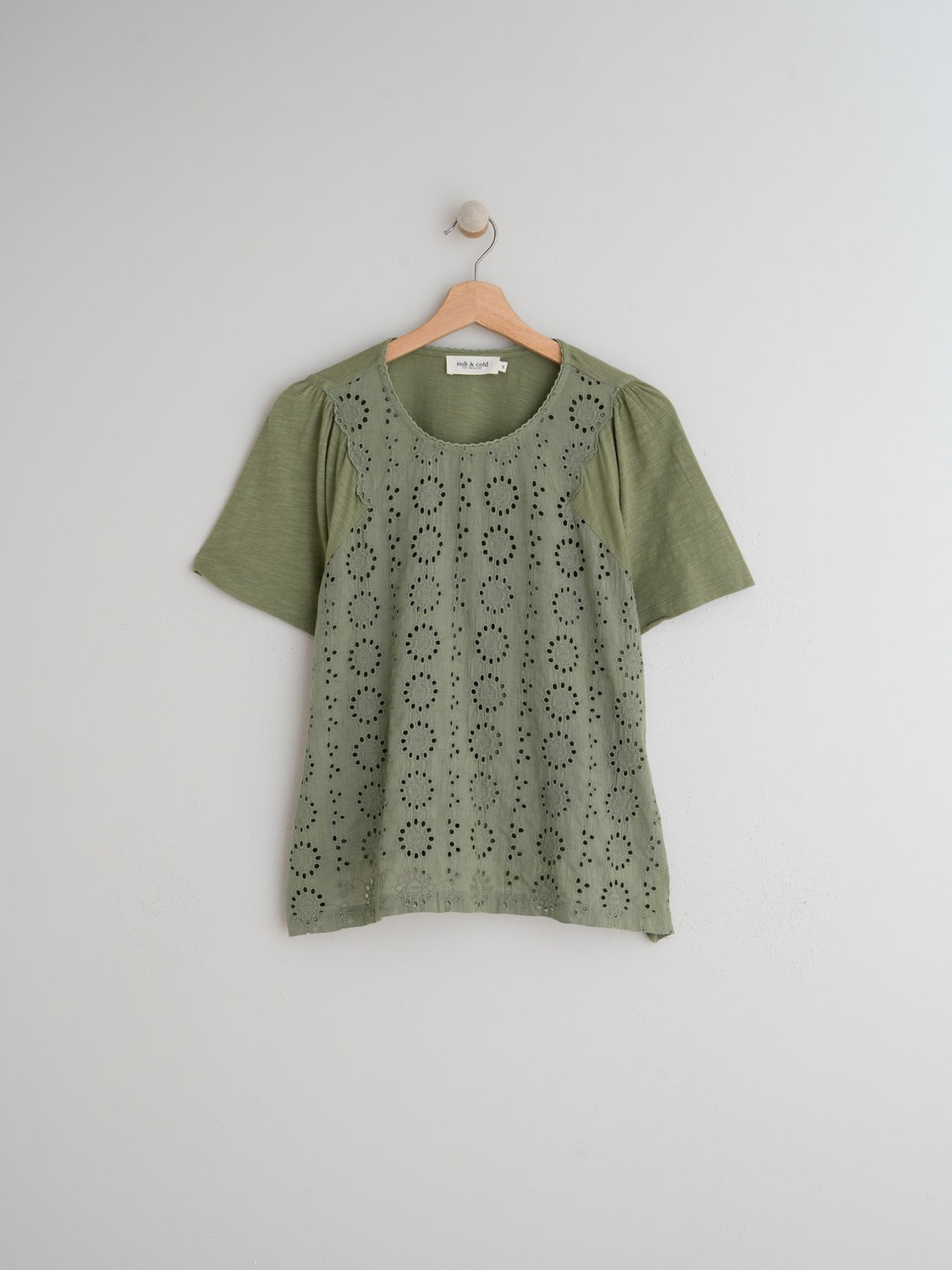 CAMISETA CORTA COMBINADA