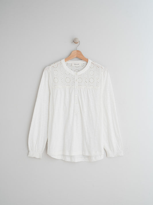 CAMISETA COMBINADA BORDADA
