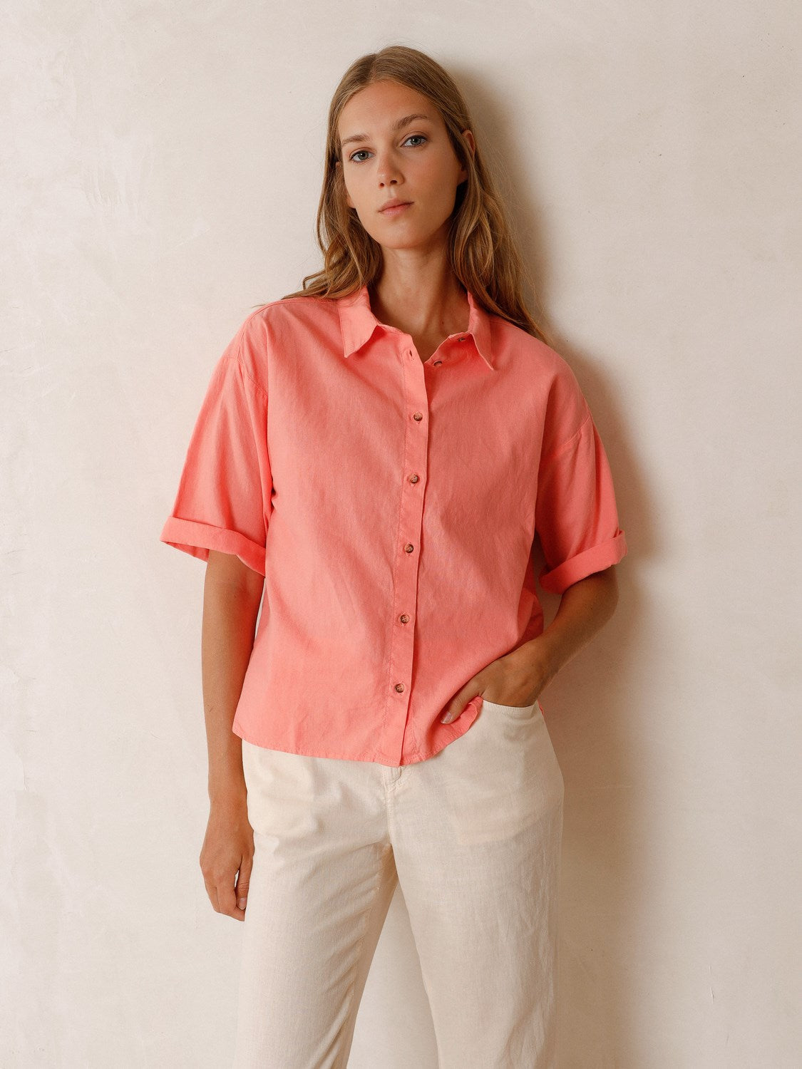 CAMISA MANGA VUELTA