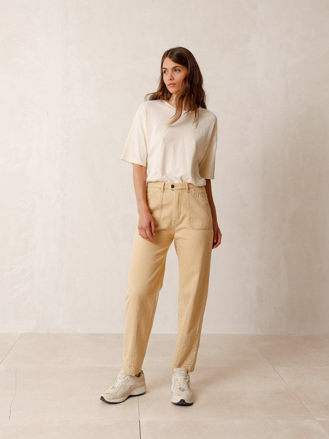 Retro denim pants