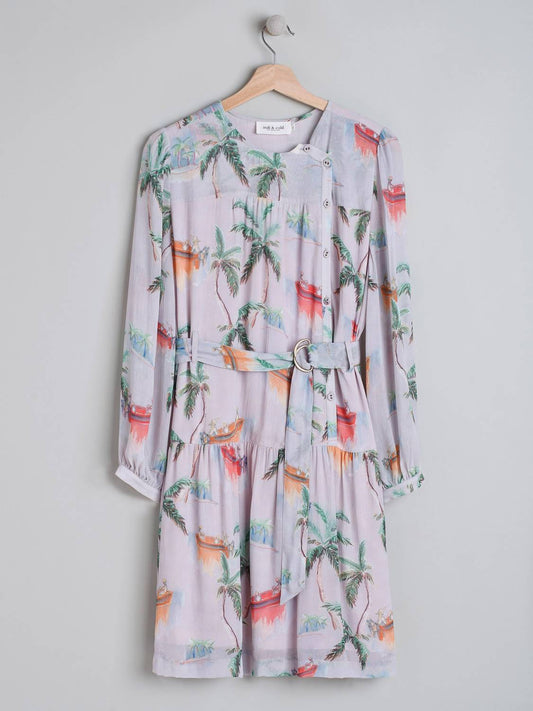 VESTIDO CORTO PALMERAS