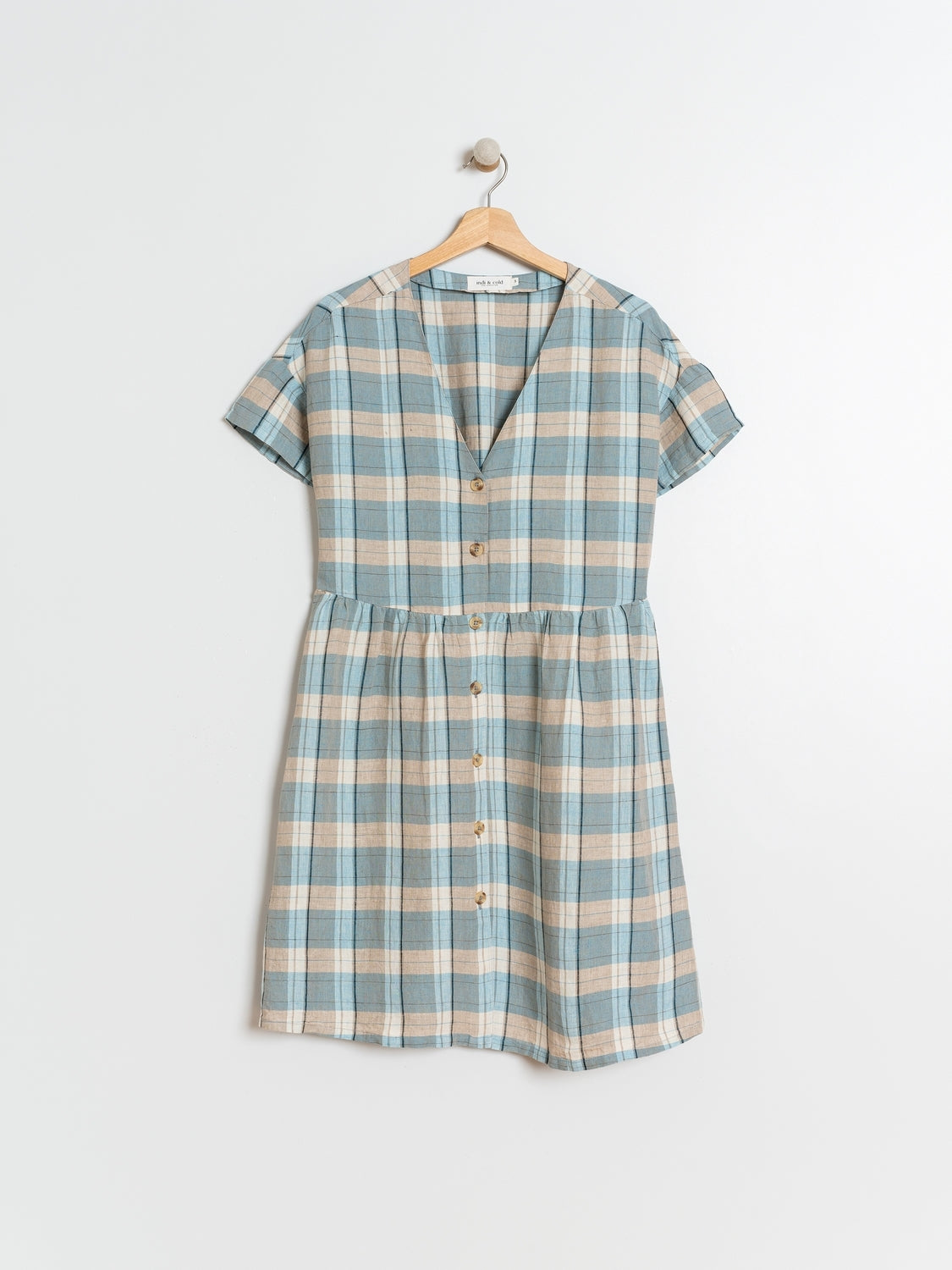 VESTIDO CORTO CUADRO
