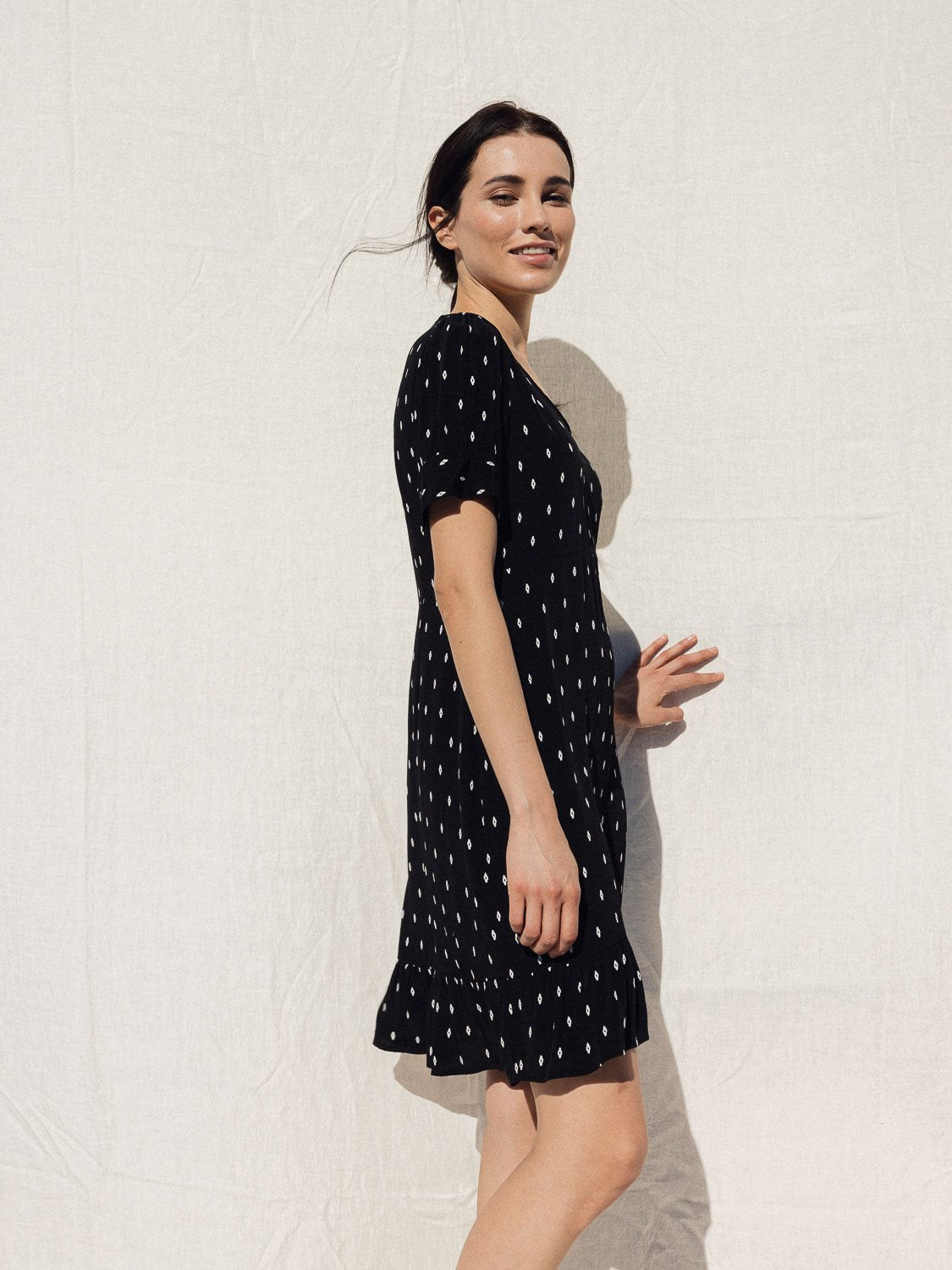 VESTIDO CORTO IKAT