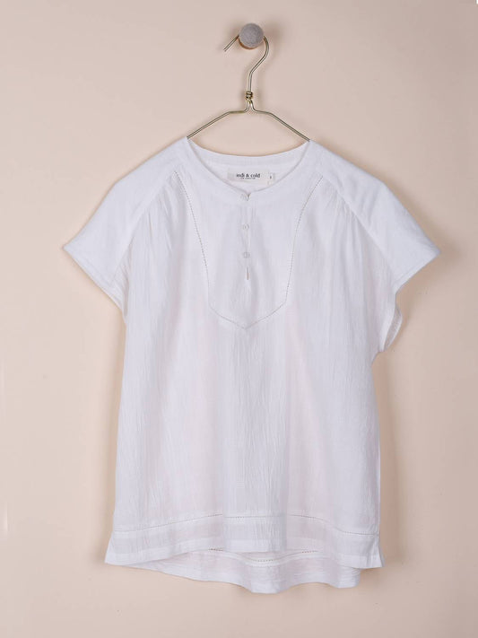 CAMISETA COMBINADA BOTONES