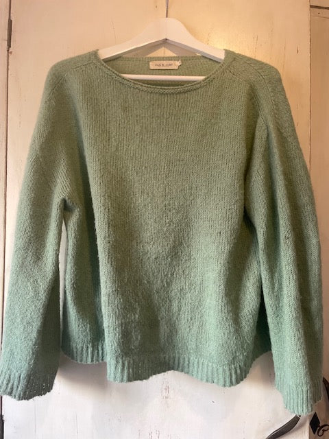 GREEN WOOL SWEATER