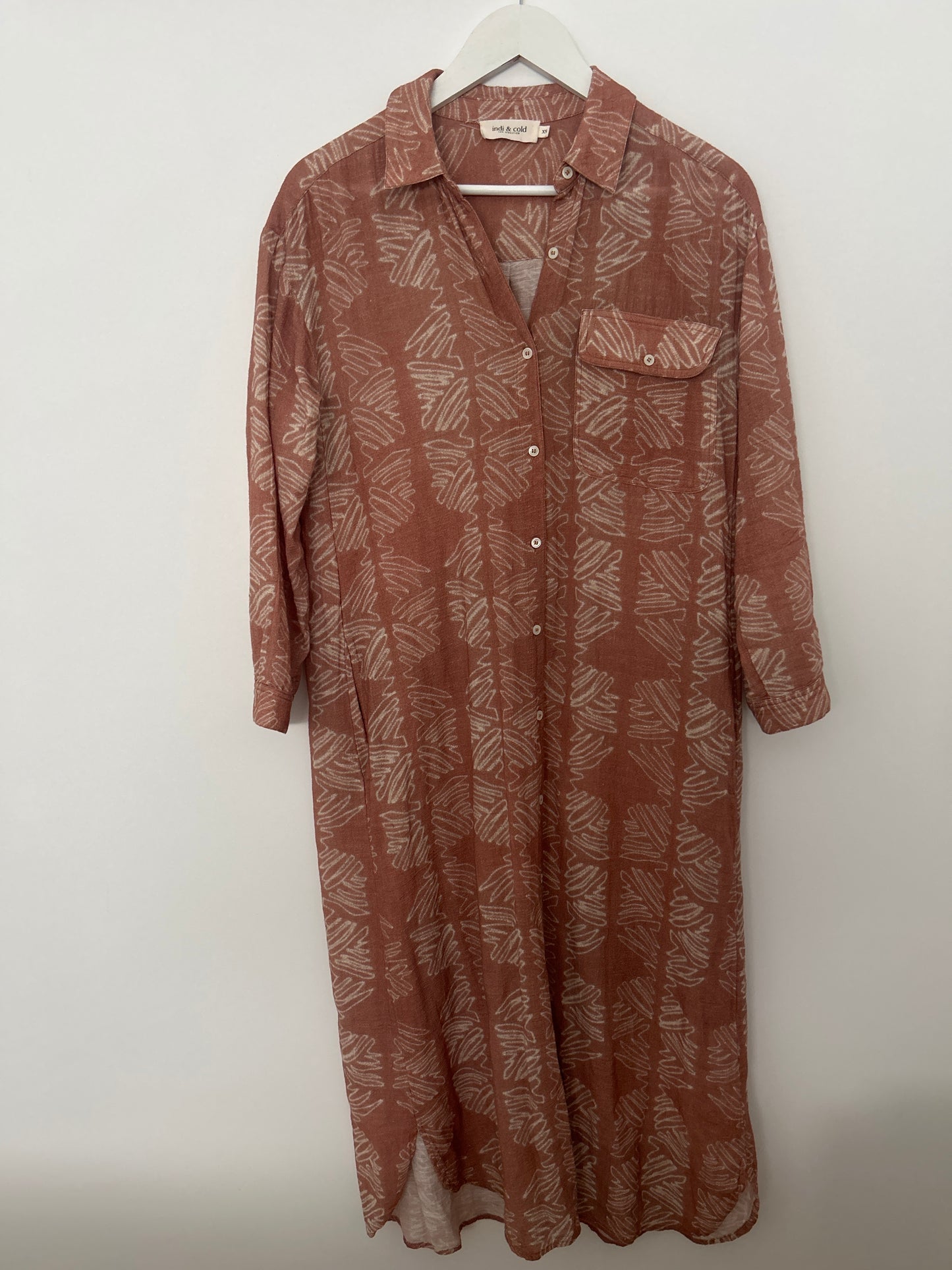 VESTIDO CAMISERO TEXTURA