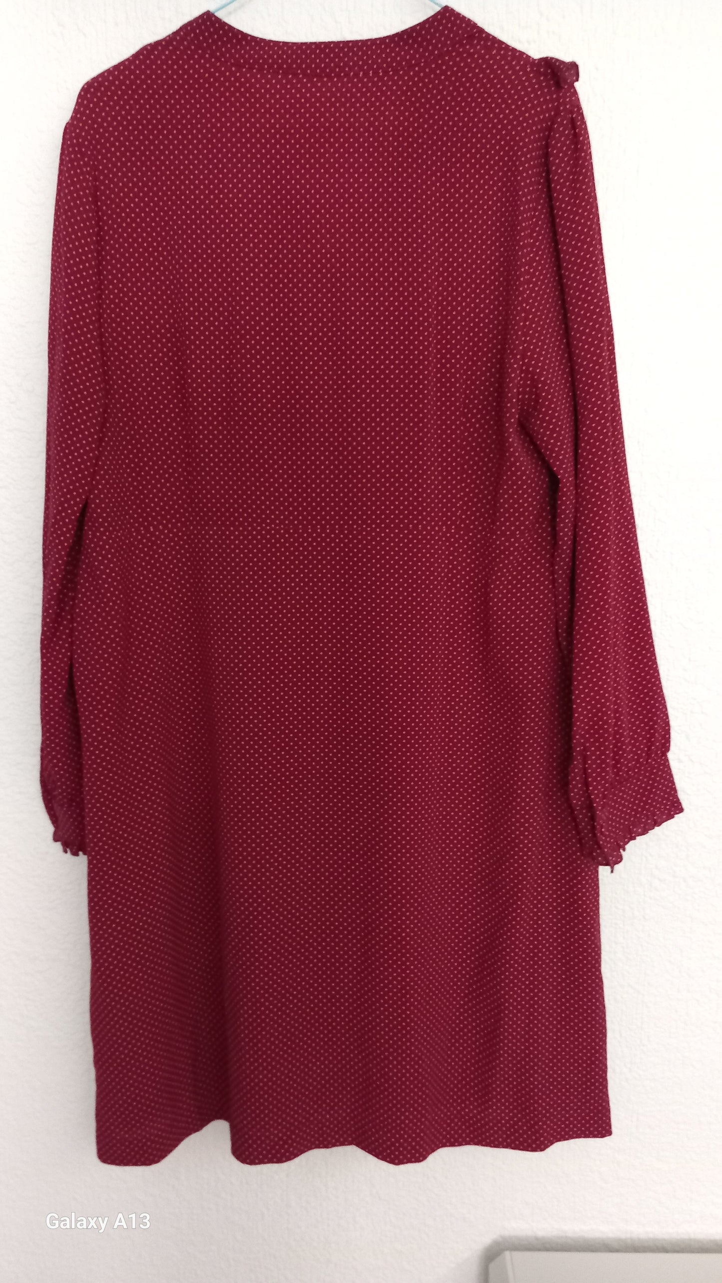 Burgundy dress
