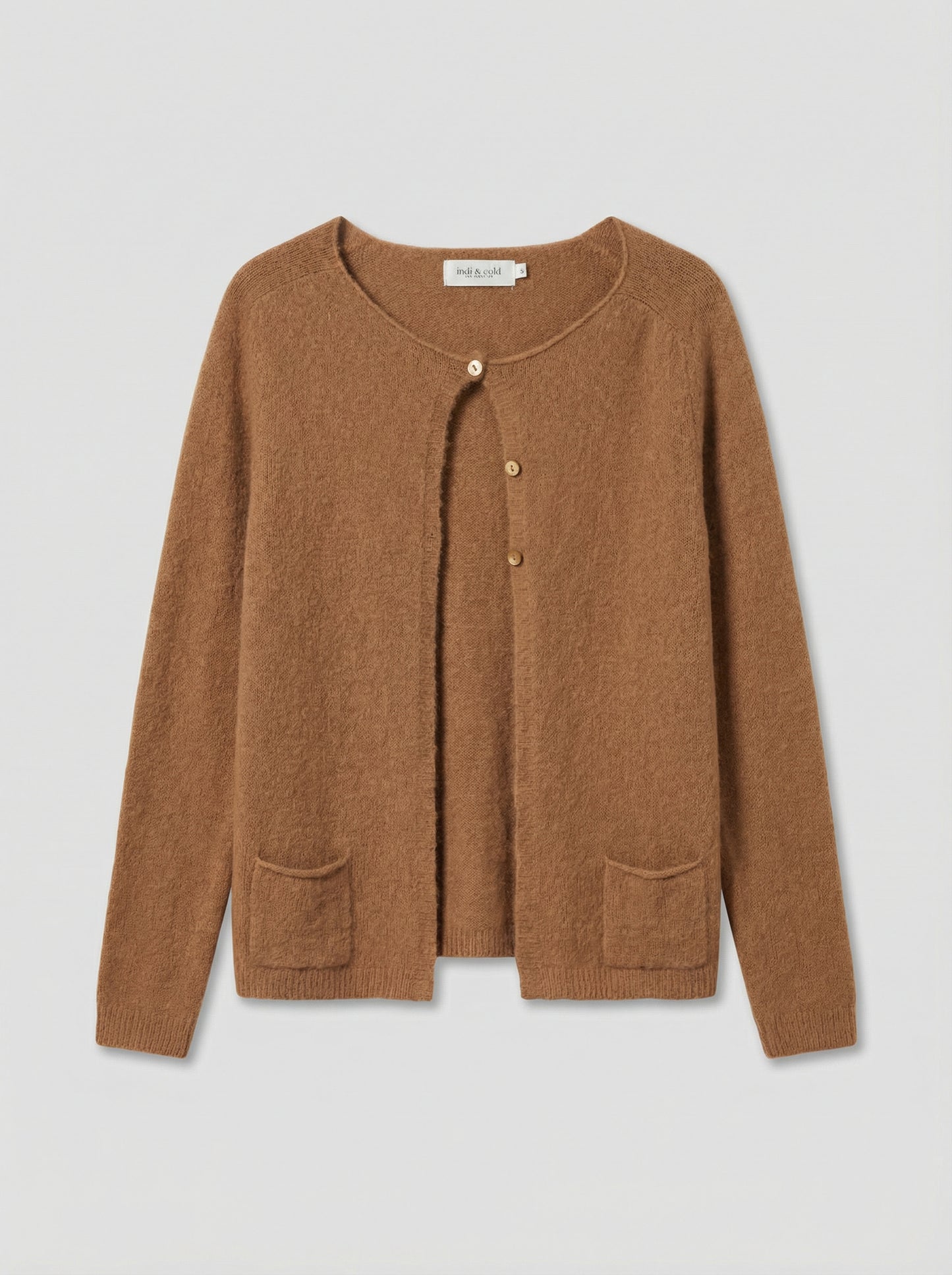 Chaqueta punto tostada