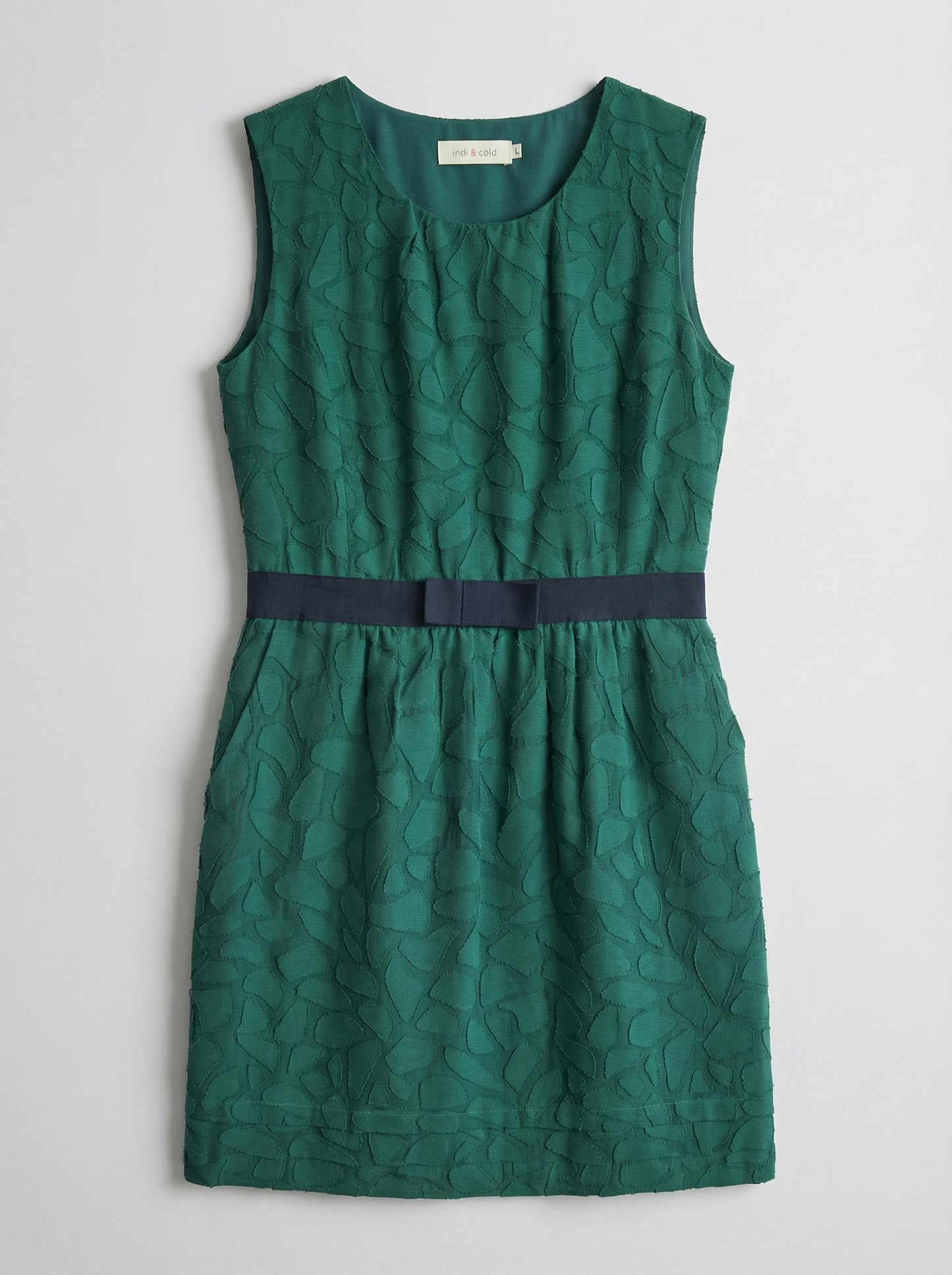 Vintage. Green silk devoré dress